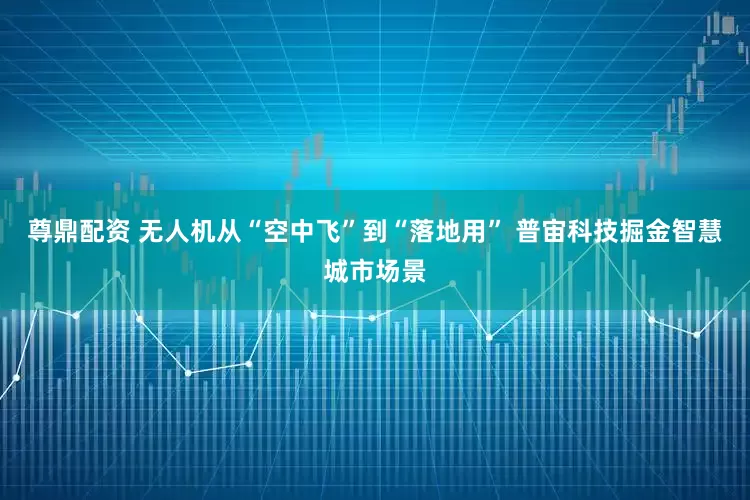 尊鼎配资 无人机从“空中飞”到“落地用” 普宙科技掘金智慧城市场景